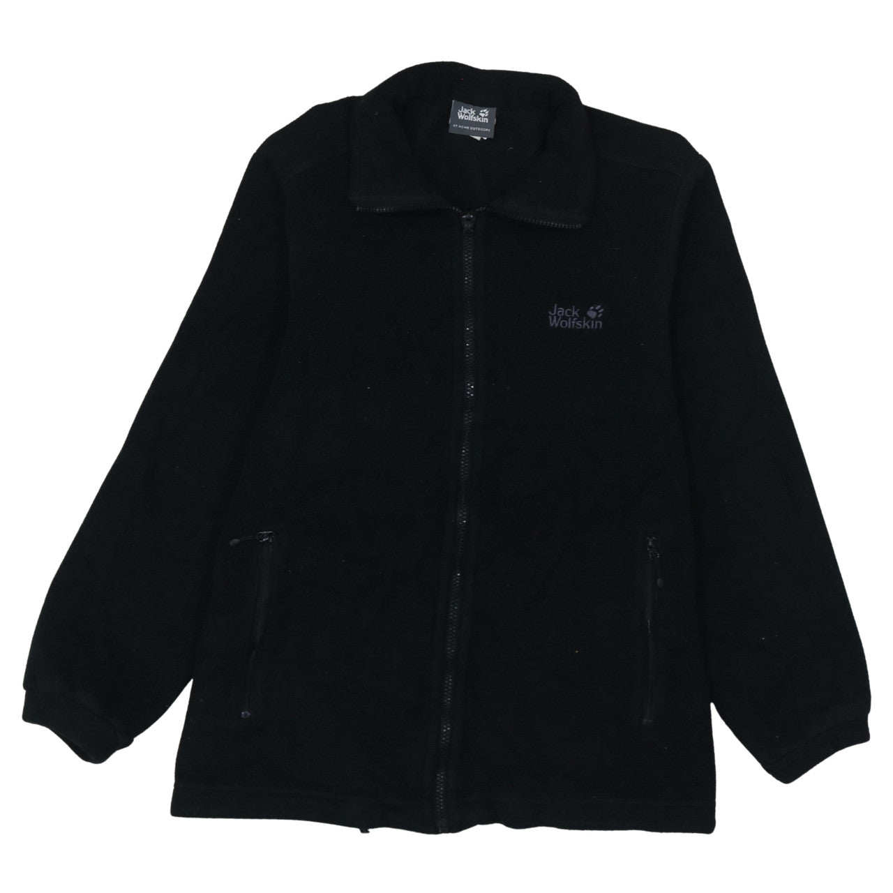 Jack Wolfskin Men's Black Fleece Full Zip Jacket Size M