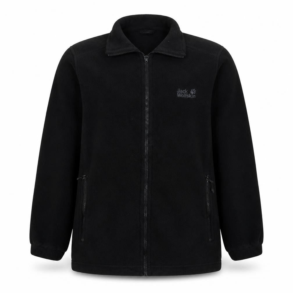 Jack Wolfskin Men's Black Fleece Full Zip Jacket Size M