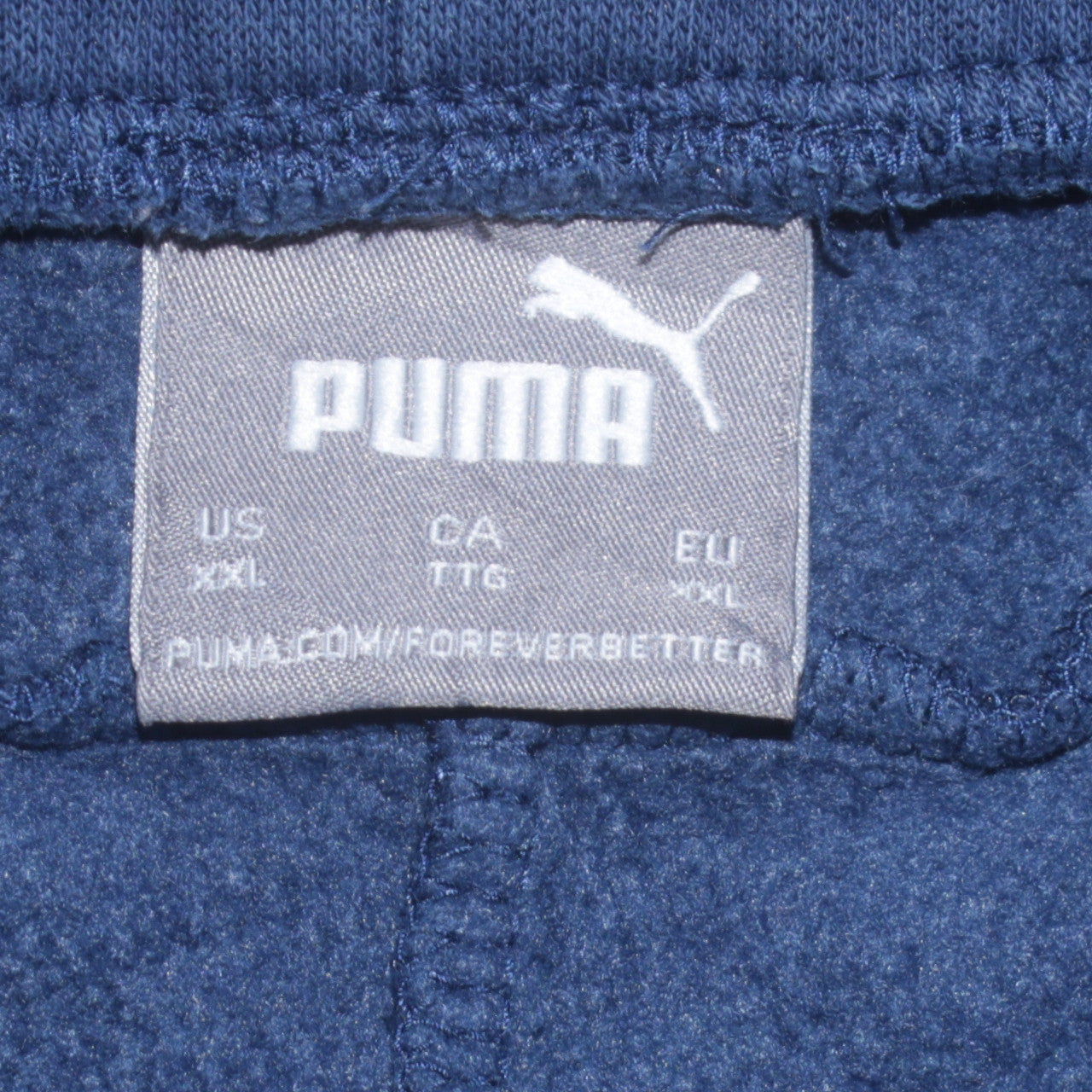 Puma Men's Blue 2XL Jogger Sweatpants Fleece Tapered Fit