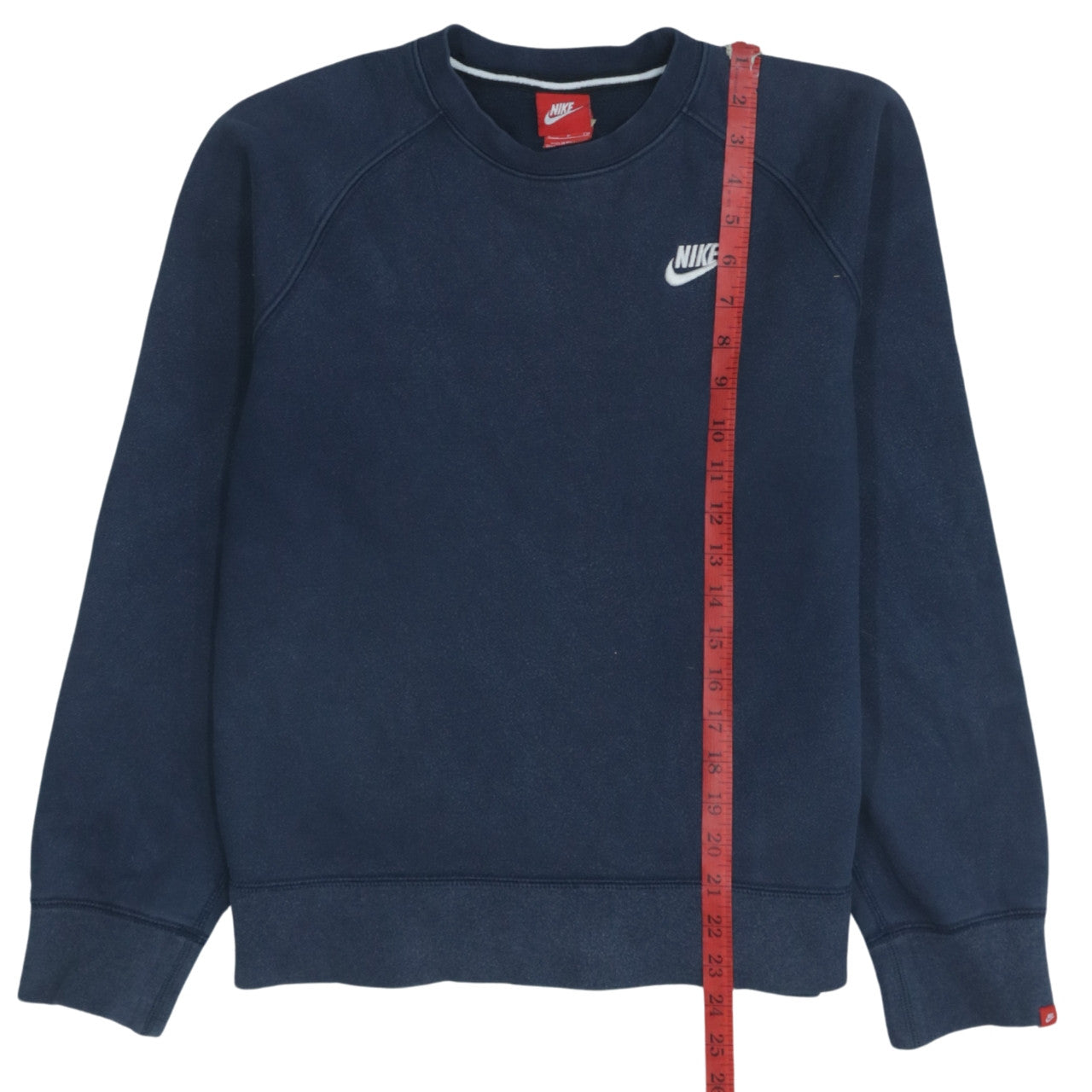 Nike Men's Blue Small Pullover Sweatshirt Crew Neck Fleece Regular Fit