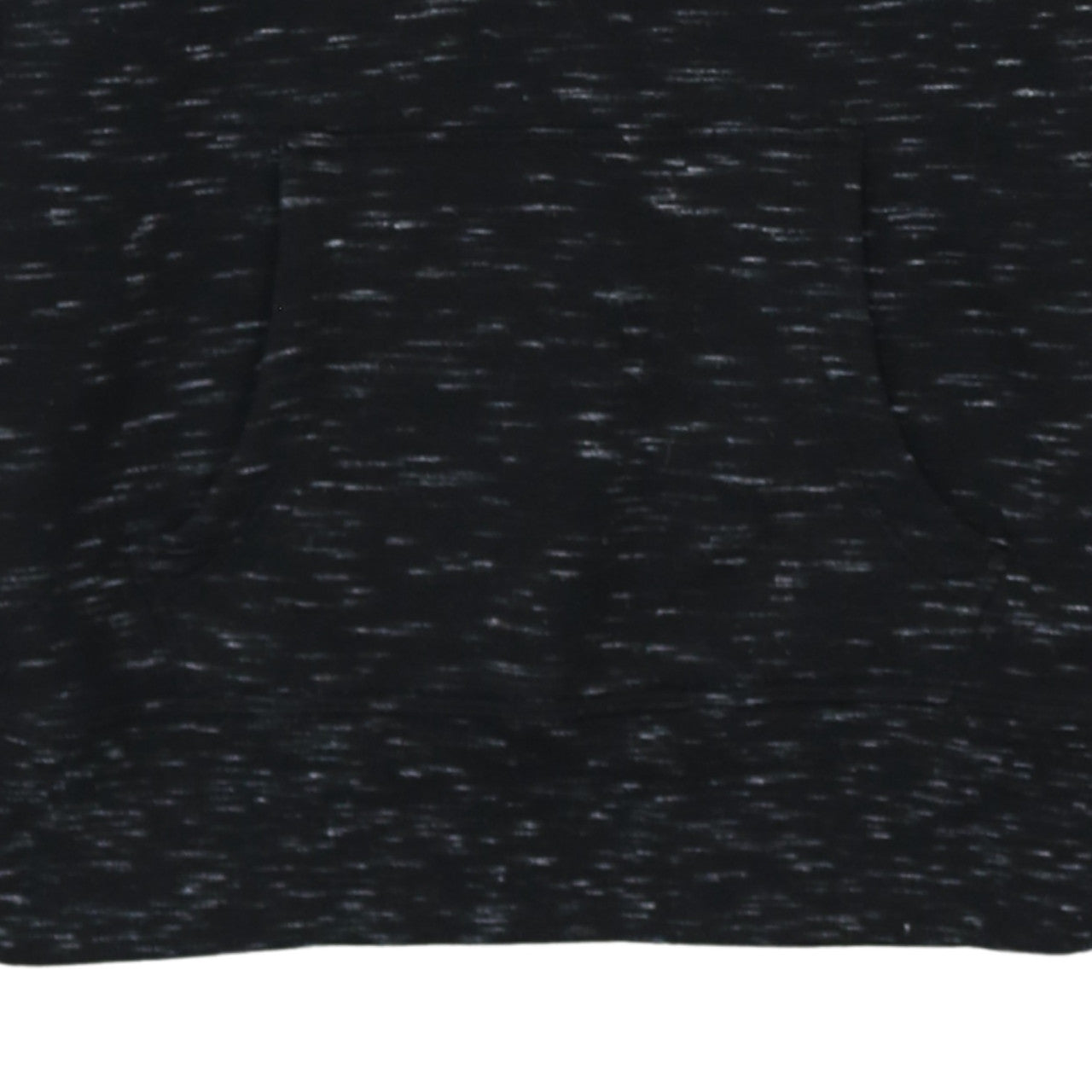 Champion Women Black Medium Pullover Hoodie with Logo Print