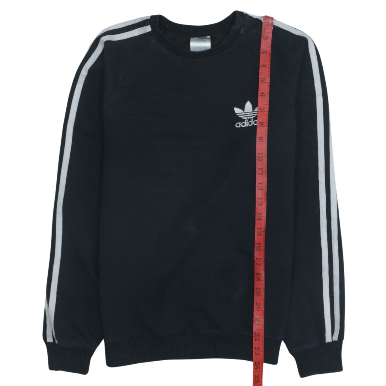 Adidas Womens Black Small Crew Neck Pullover Sweatshirt