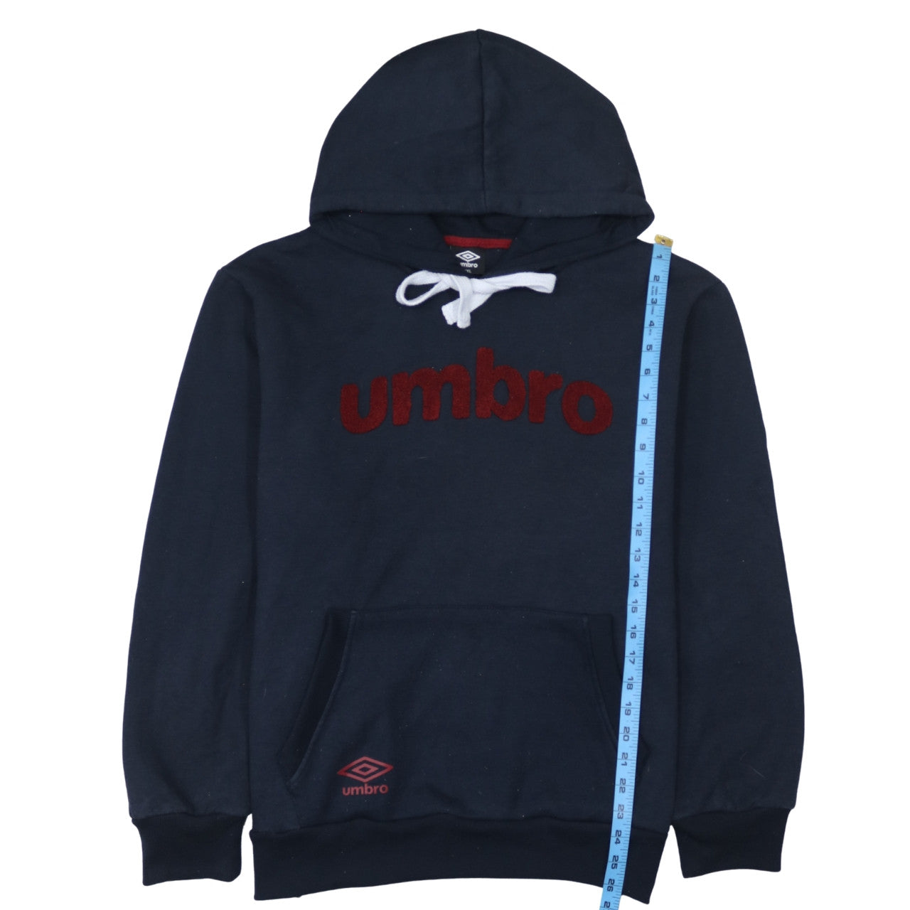 Umbro Men’s Blue Pullover Hoodie 2XL Regular Fit Sportswear