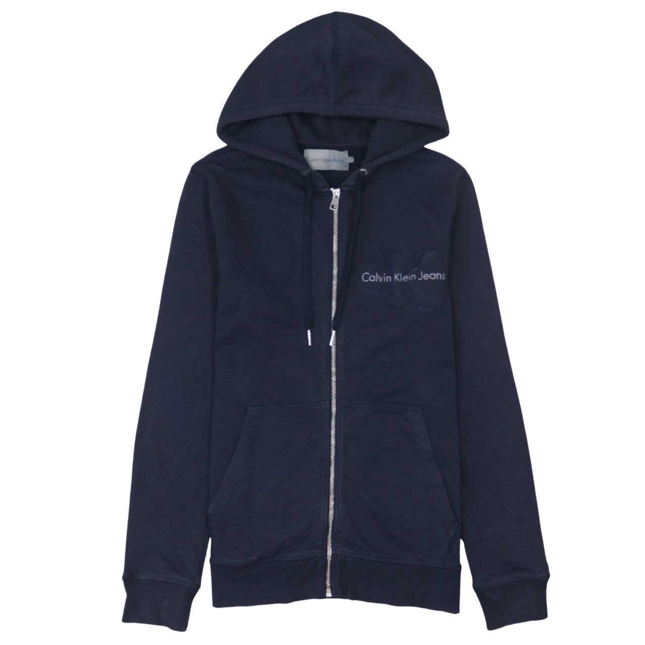 Calvin Klein Jeans Men's Blue Full Zip Hoodie Size S