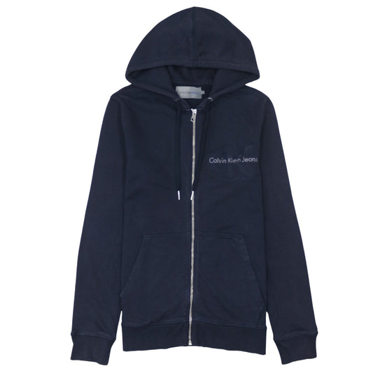 Calvin Klein Jeans Men's Blue Full Zip Hoodie Size S