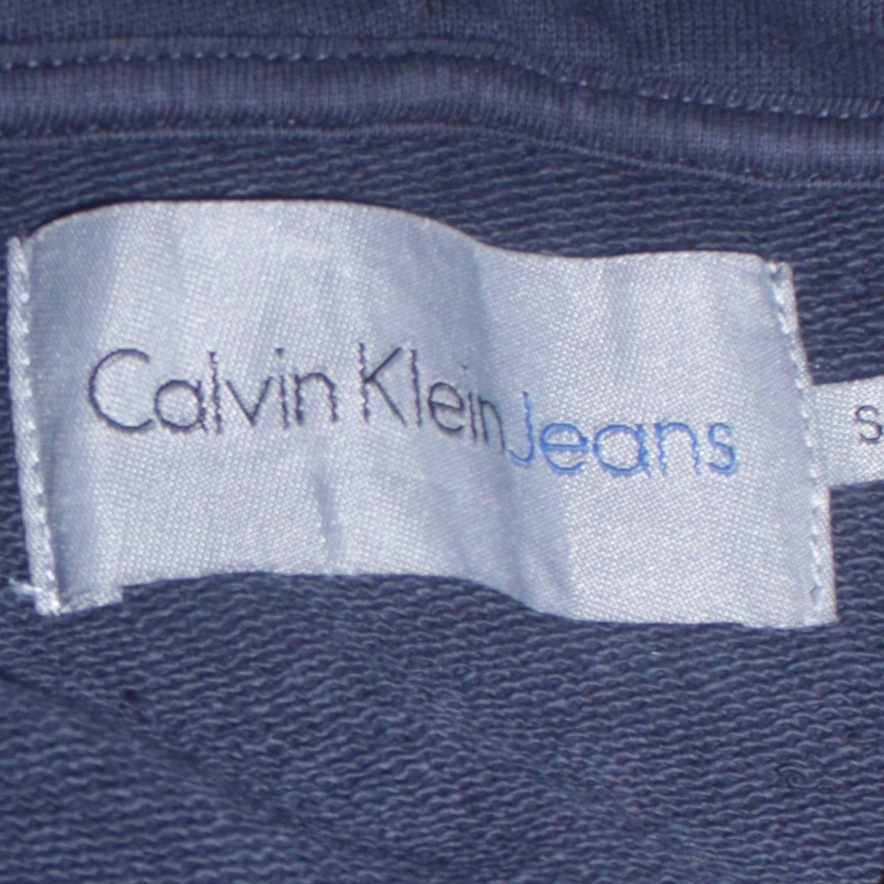 Calvin Klein Jeans Men's Blue Full Zip Hoodie Size S