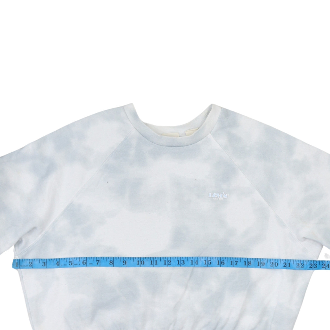 Levi’s Womens Blue Tie Dye Pullover Sweatshirt Size S Crew Neck