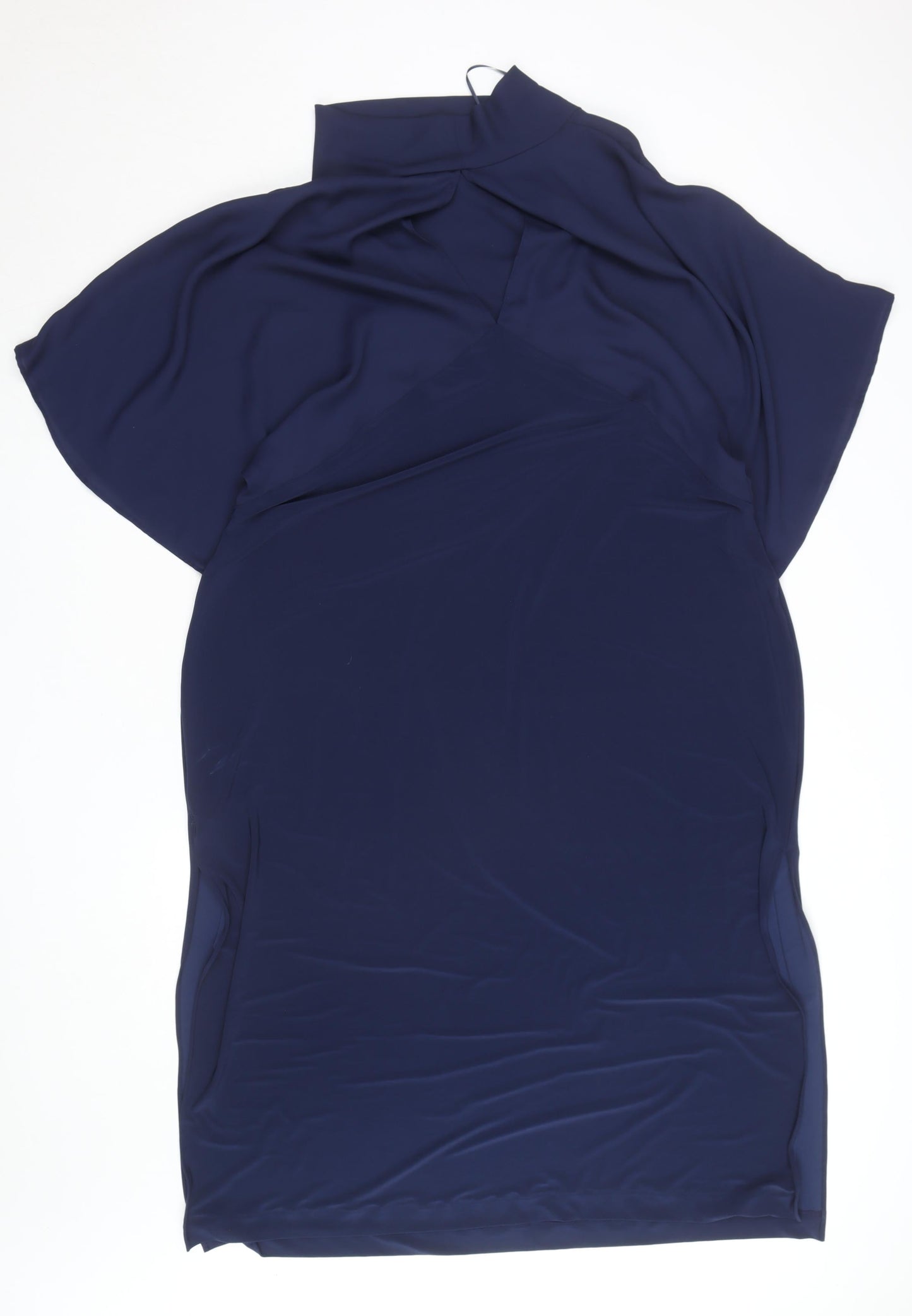 Next Women Blue Size 22 Sheath Knee Length Dress