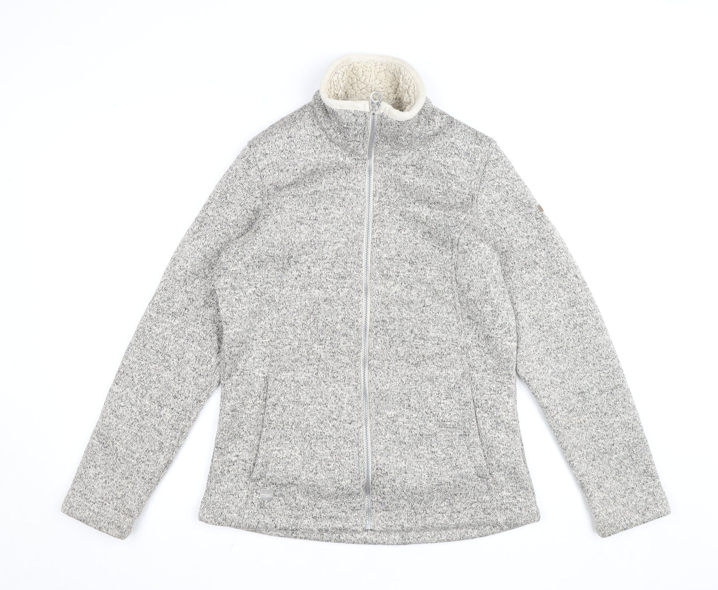 Regatta Womens Grey Fleece Full Zip Jumper Size 12