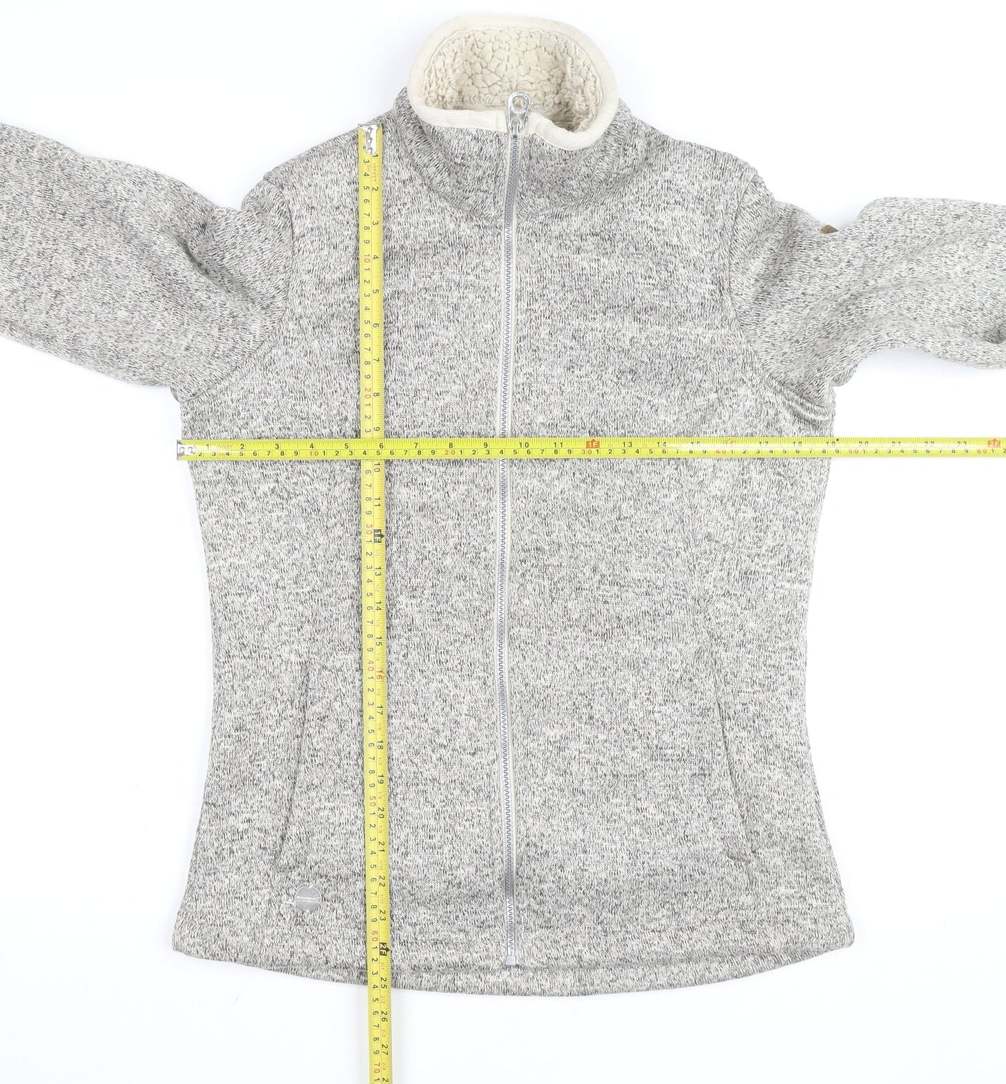 Regatta Womens Grey Fleece Full Zip Jumper Size 12