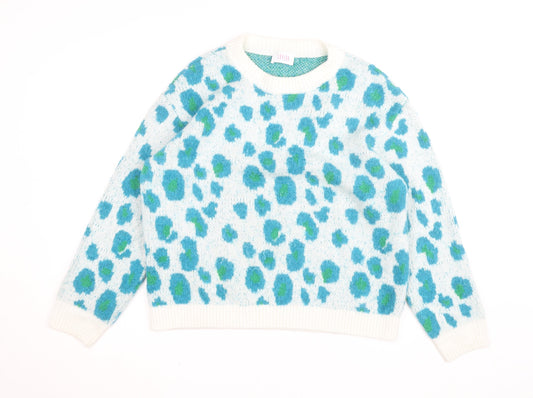 Savida Women's Multicoloured Leopard Knit Jumper Size 16