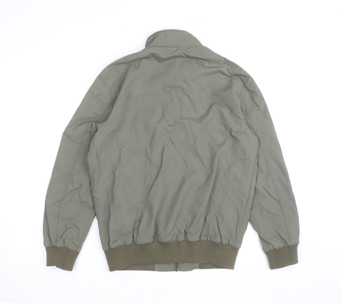 H&M L.O.G.G. Men's Green Bomber Jacket Size S Full Zip