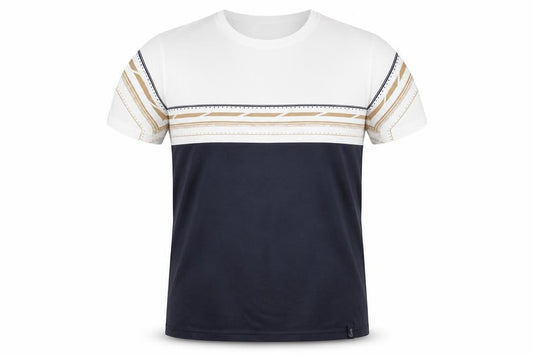 Springfield Men's Multicoloured Cotton Crew Neck T-Shirt Size L