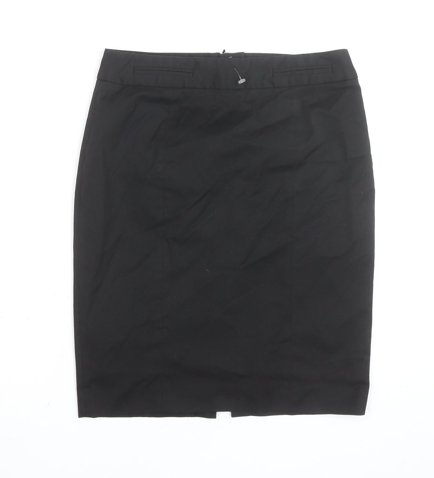 Warehouse Women’s Black Size 10 Knee Length Pencil Skirt