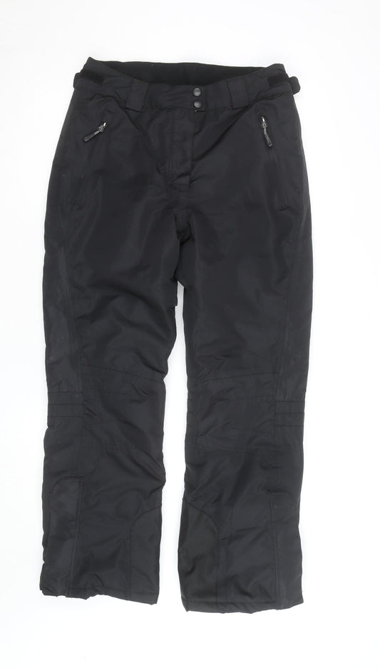 Crivit Pro Men's Black L Snow Pants Waterproof Insulated Winter Trousers