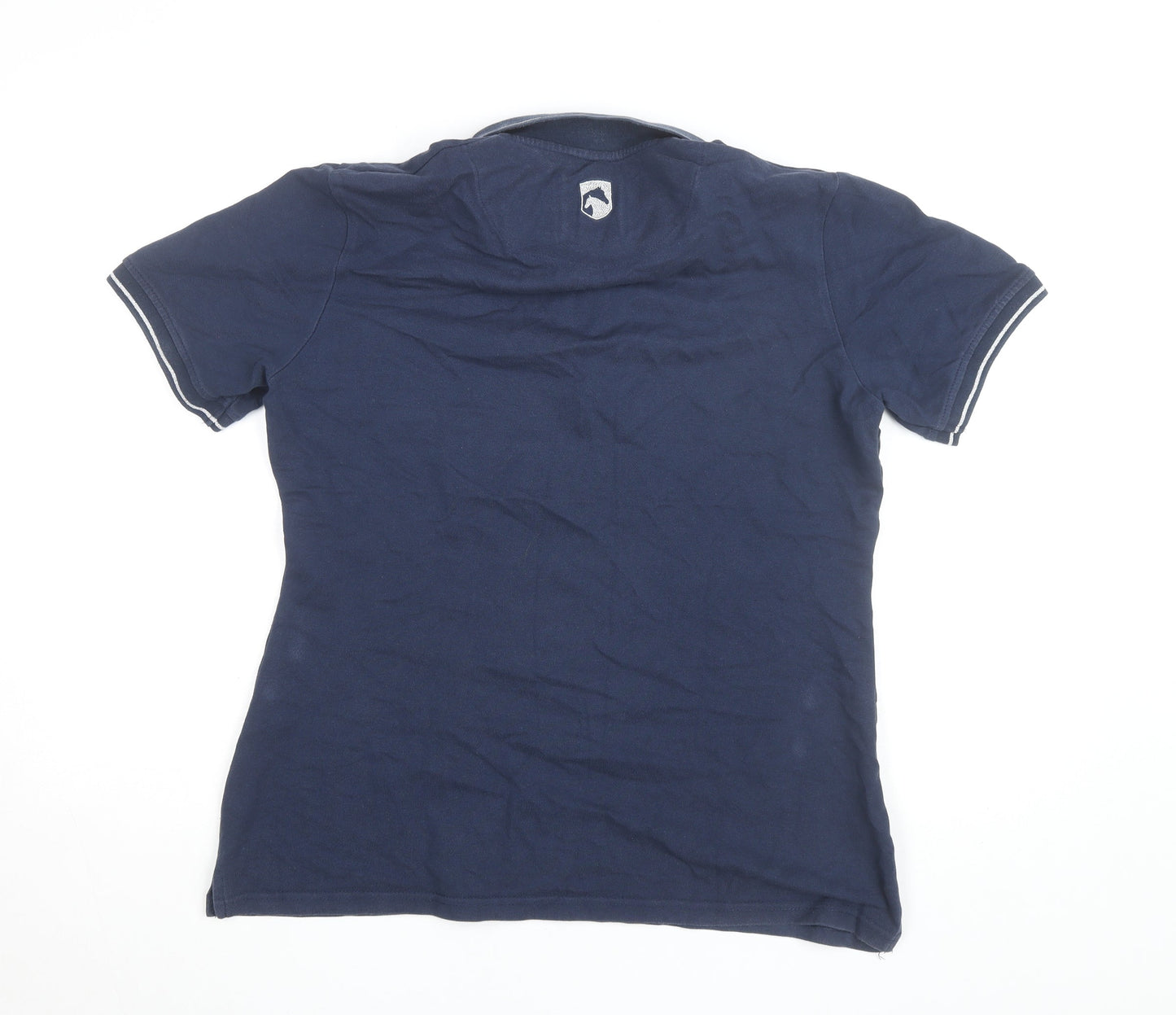 Requisite Men's Blue Cotton Equestrian Polo Shirt XL