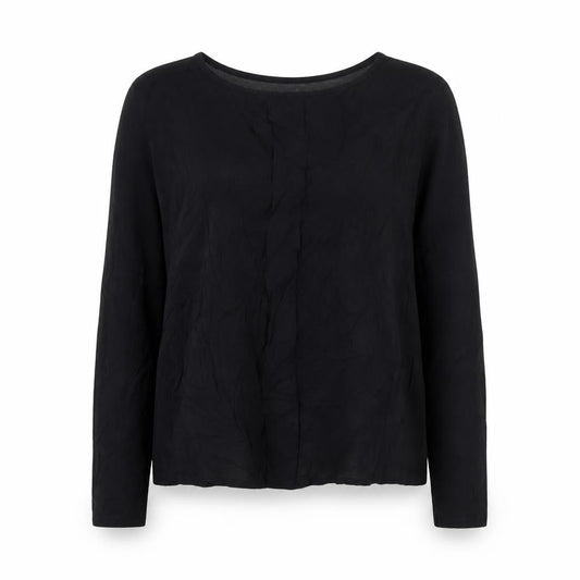 Springfield Womens Black Long Sleeve Viscose Blouse Size 10