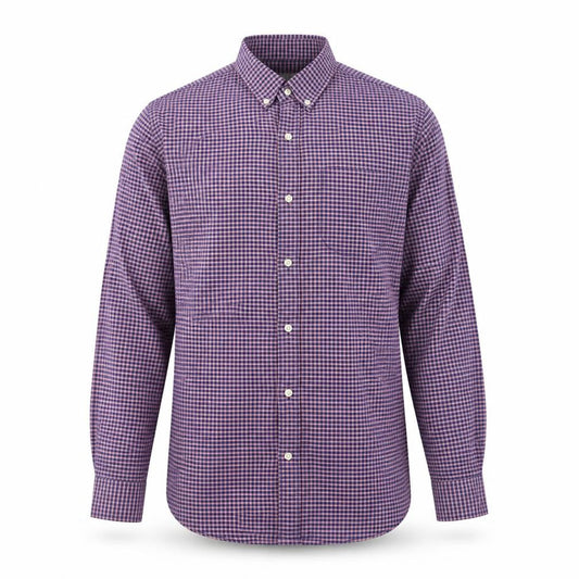 Gap Men’s Multicoloured Check Long Sleeve Button-Down Shirt L