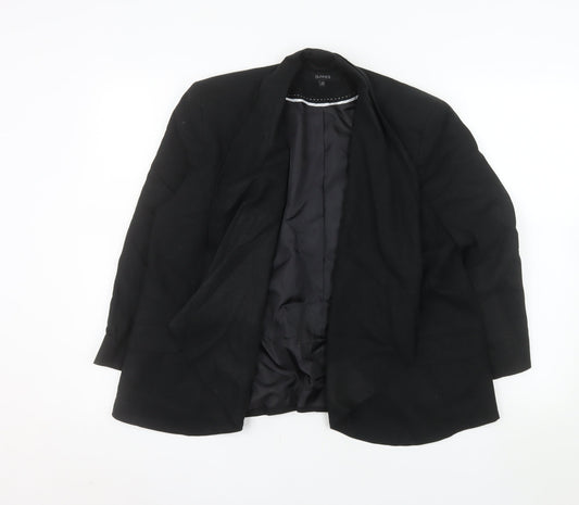 Dunnes Women Black Size 14 Regular Fit Single-Breasted Blazer