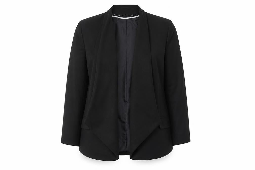 Dunnes Women Black Size 14 Regular Fit Single-Breasted Blazer