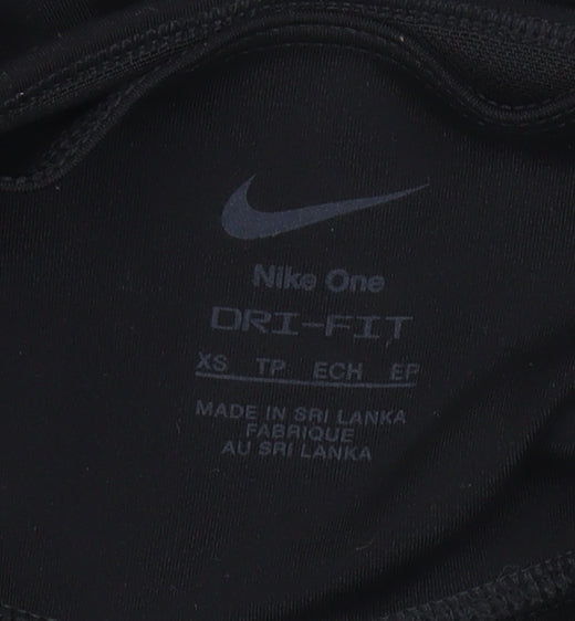 Nike Womens Black XS Dri-FIT Leggings Slim Fit Athleisure Activewear
