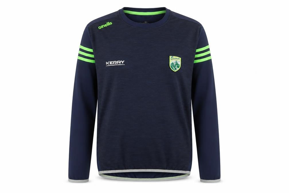 O'Neill Boys Blue Kerry GAA Long Sleeve Pullover Training Top Age 13
