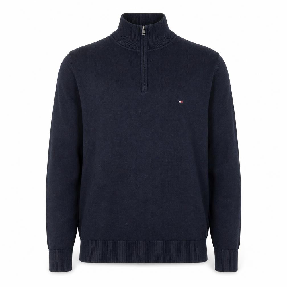 Tommy Hilfiger Men’s Blue 1/2 Zip Cotton Knit Sweatshirt S