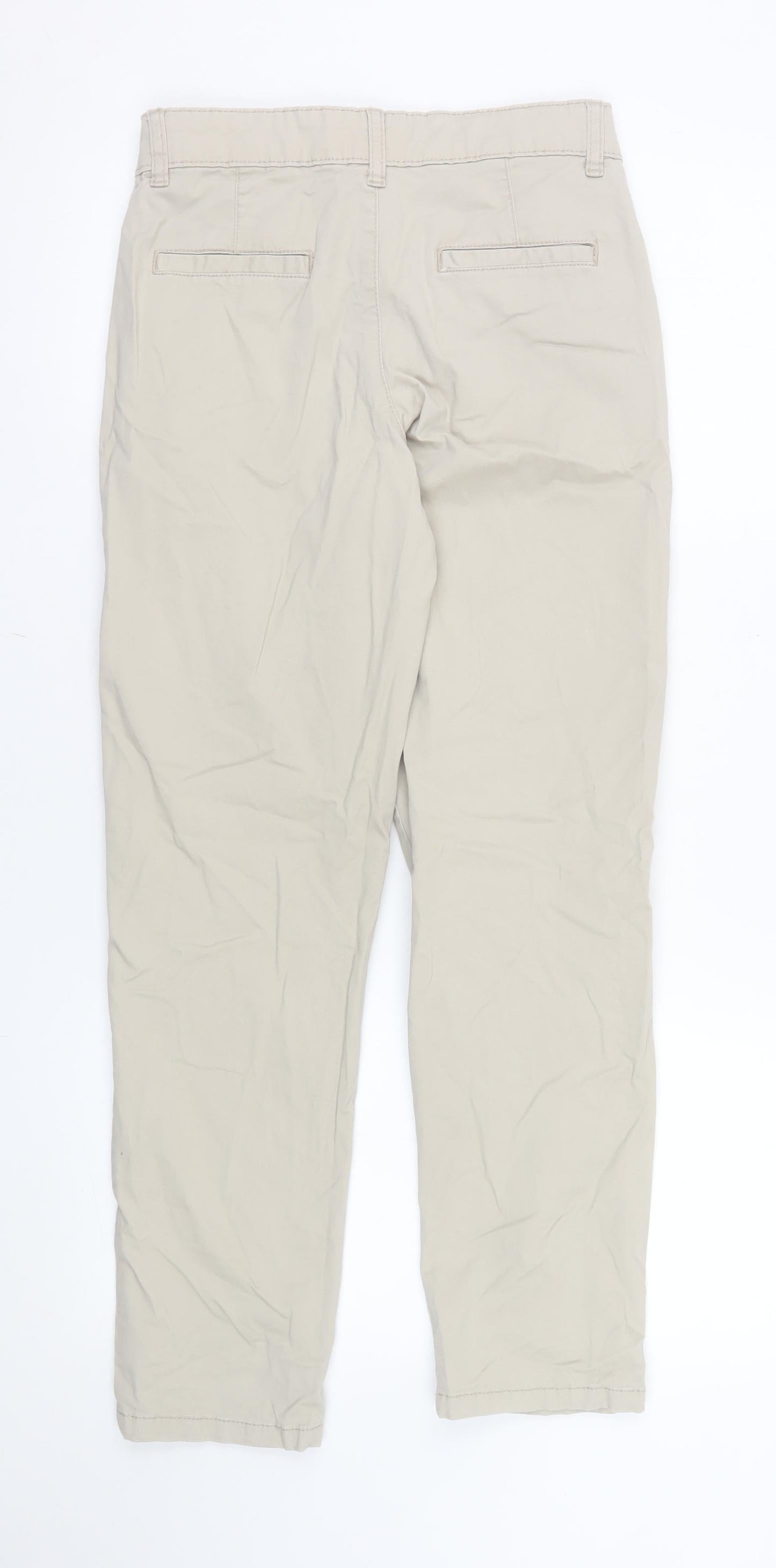 Dunnes Stores Boys Beige Chino Trousers 10-11 Years Cotton Blend