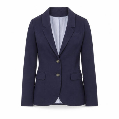 H&M Women's Blue Slim Fit Two-Button Blazer Size 6