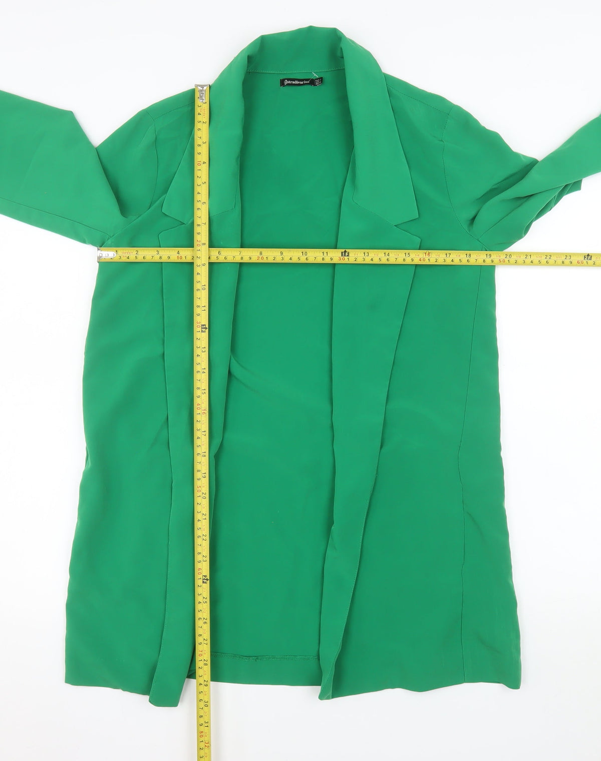 Stradivarius Women’s Green Regular Fit Single Breasted Blazer Size 12
