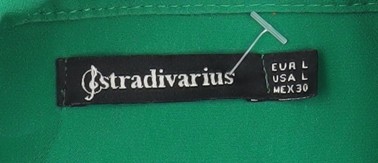 Stradivarius Women’s Green Regular Fit Single Breasted Blazer Size 12