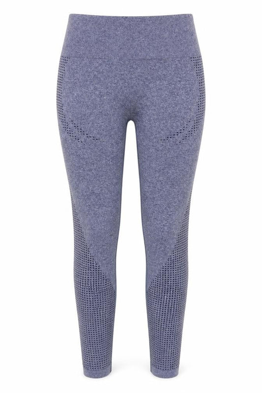 Dunnes Womens Blue Seamless Gym Leggings Size S
