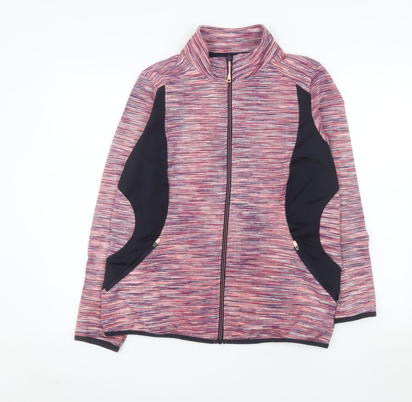 St. Bernard Women’s Pink Full Zip Lightweight Stretch Jacket Size L