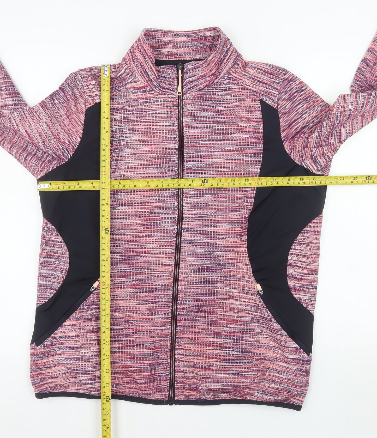 St. Bernard Women’s Pink Full Zip Lightweight Stretch Jacket Size L