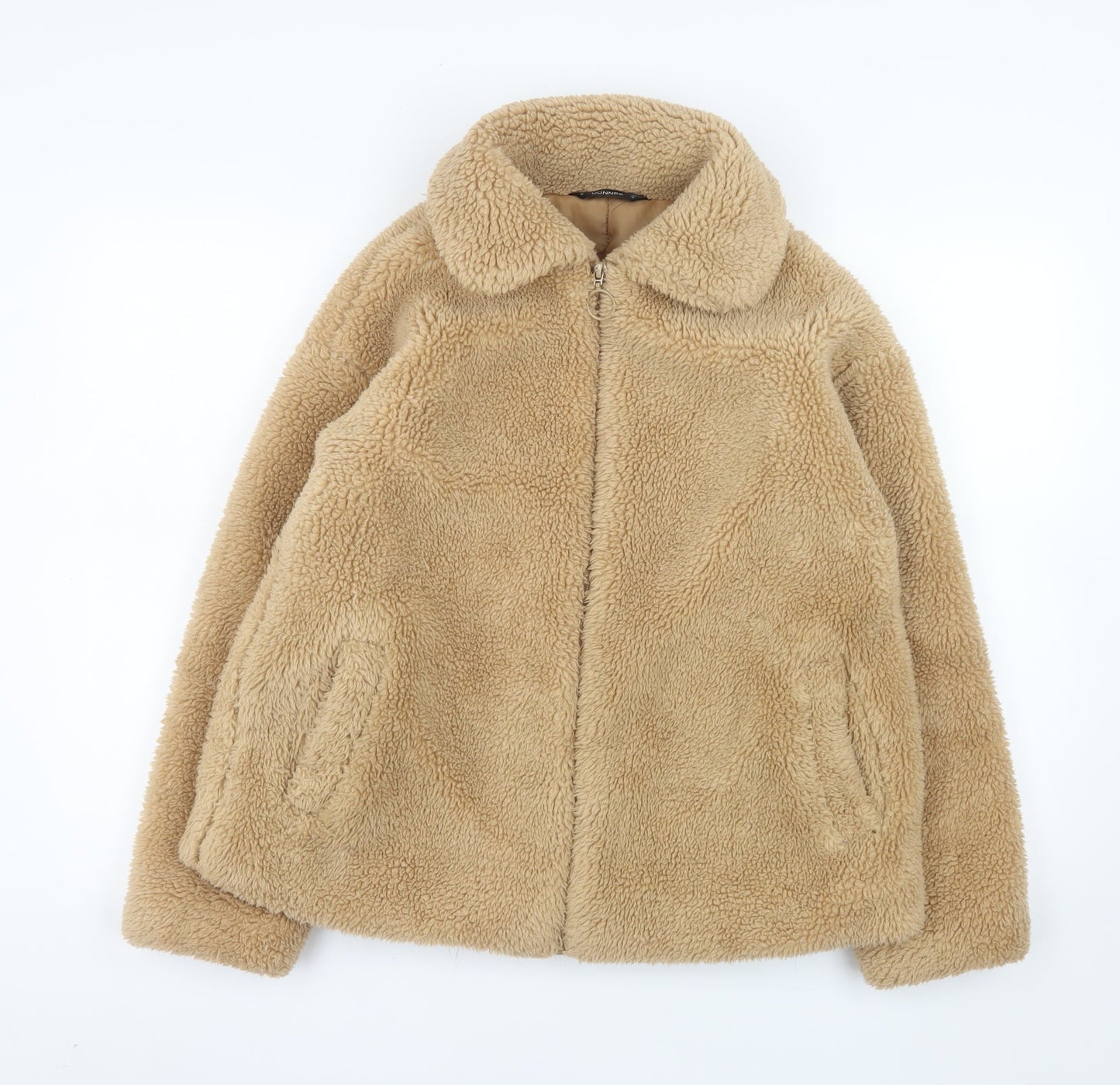 Dunnes Stores Women’s Beige Full Zip Fleece Jacket Size 14