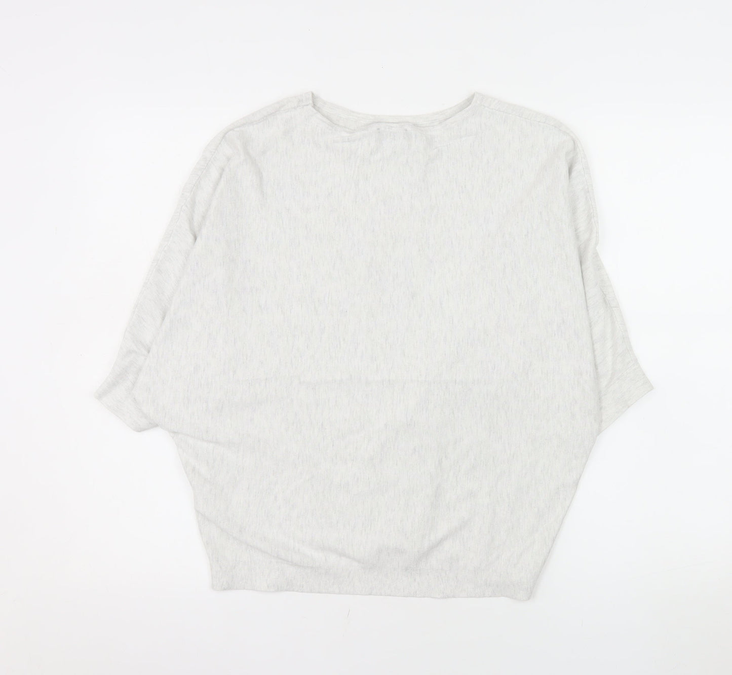 Phase Eight Women Grey L Poncho Shrug Lightweight Viscose Knit