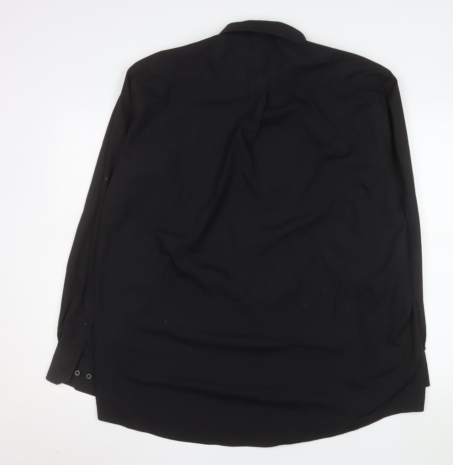 Cedarwood State Men's Black 17.5in Long Sleeve Button-Up Shirt