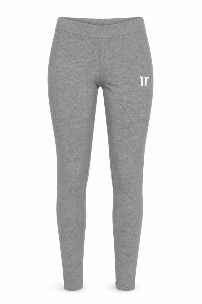 11 Degrees Womens Grey Leggings Uk 8 Polyester Blend Activewear