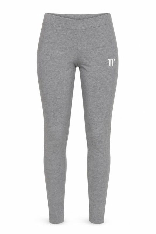 11 Degrees Womens Grey Leggings Uk 8 Polyester Blend Activewear