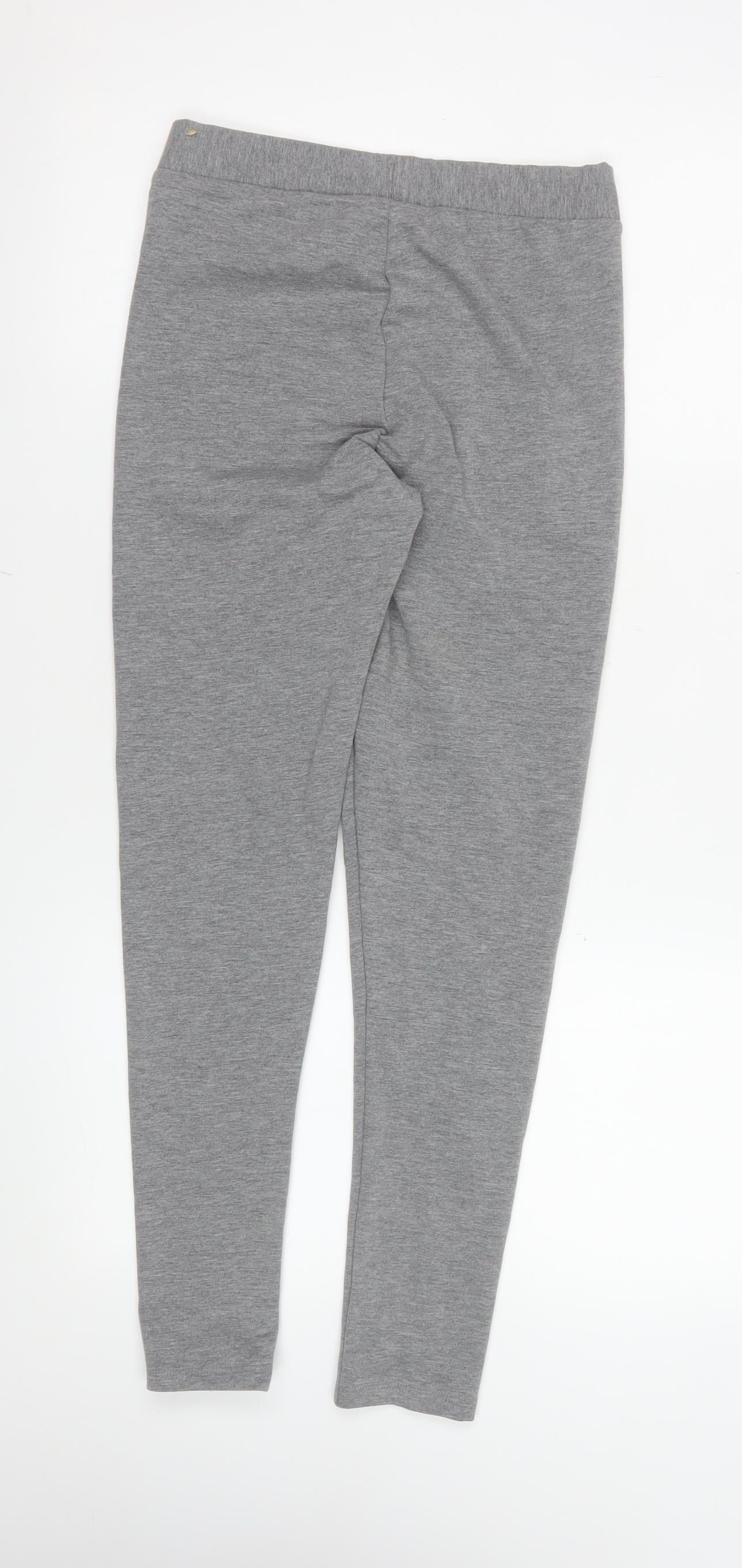 11 Degrees Womens Grey Leggings Uk 8 Polyester Blend Activewear