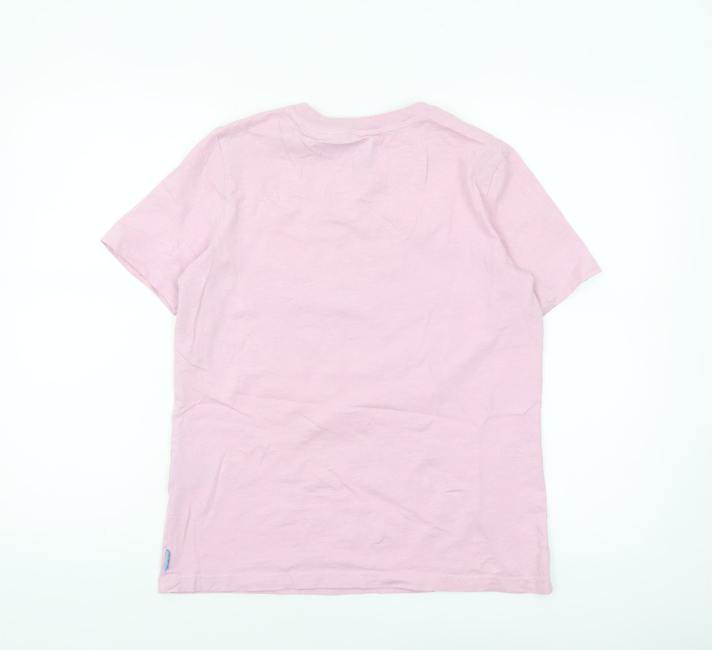 Superdry Women's Pink Graphic Cotton T-Shirt Size 8