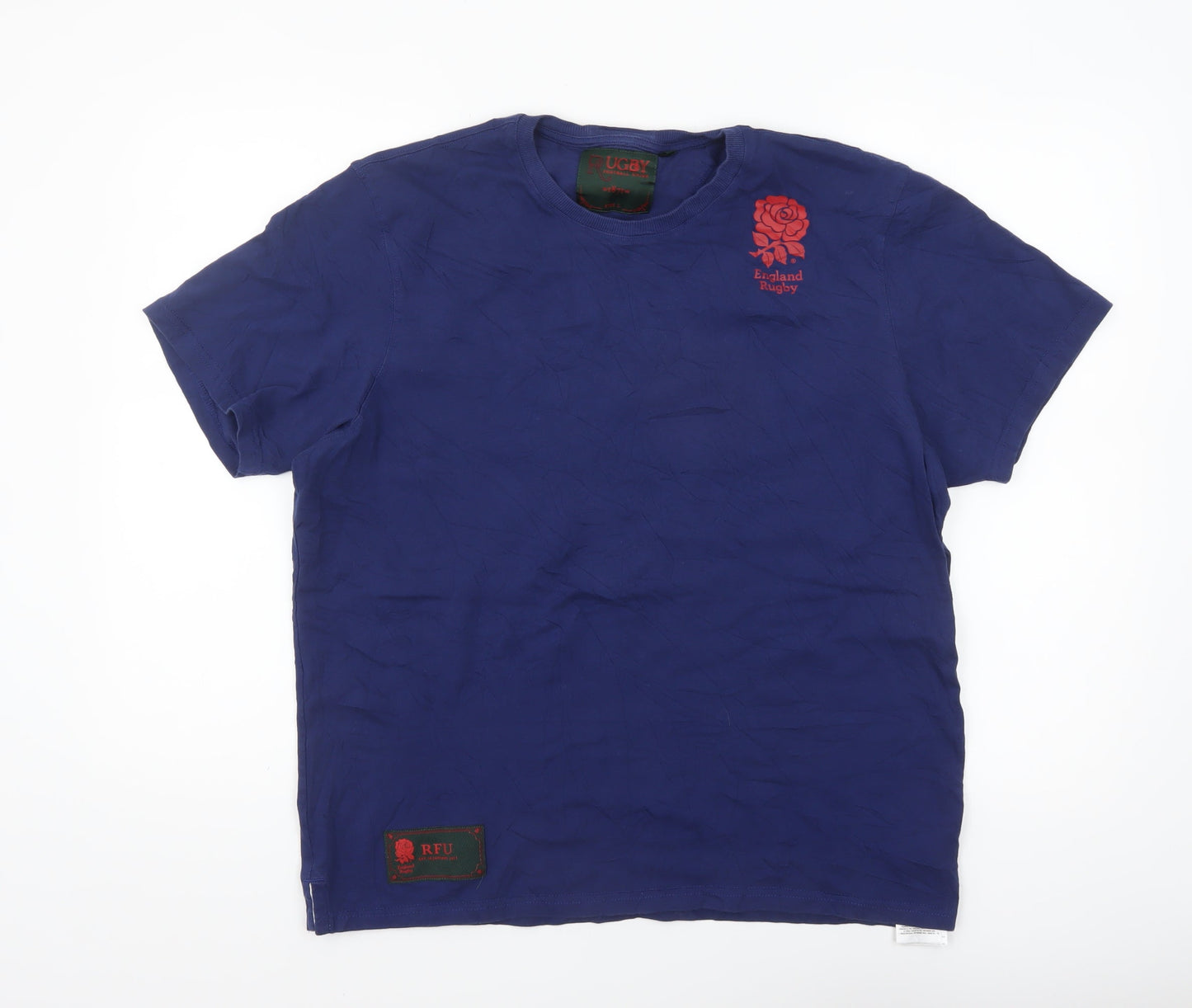 Fanatics England Rugby Men's Blue Cotton T-Shirt Size L