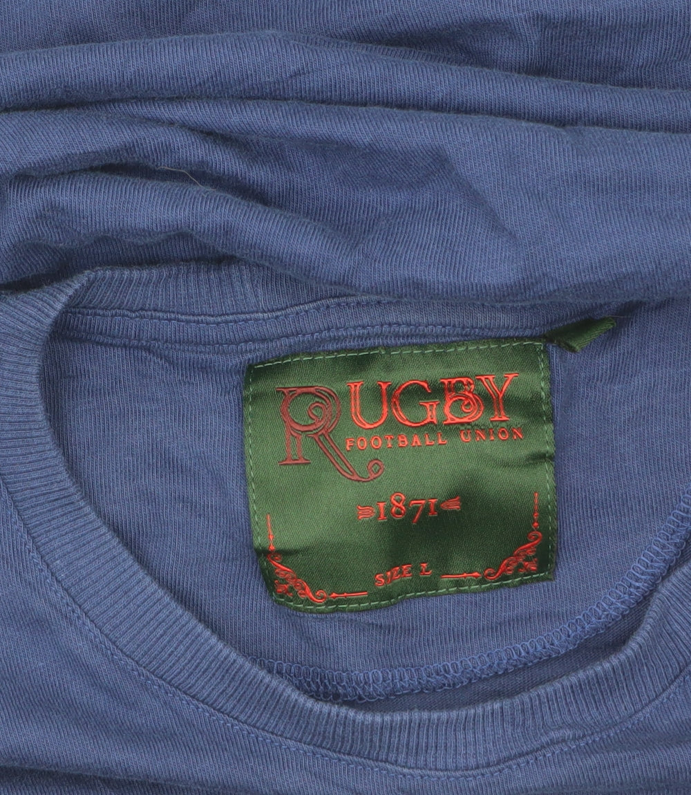 Fanatics England Rugby Men's Blue Cotton T-Shirt Size L