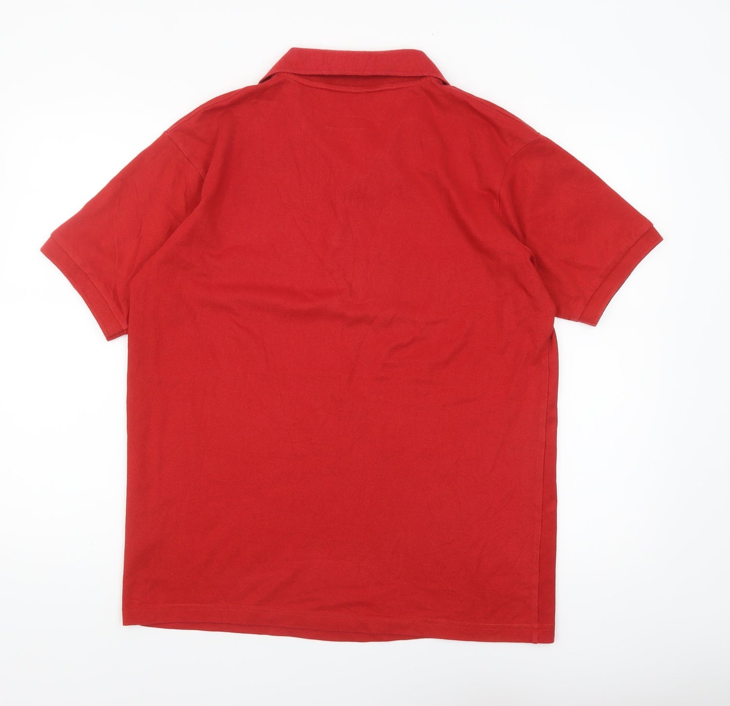 Alexandra Men's Red Cotton Blend Workwear Polo Shirt Size L