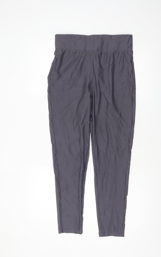 ASOS DESIGN Womens Grey Leggings Size 12 Slim Fit Activewear