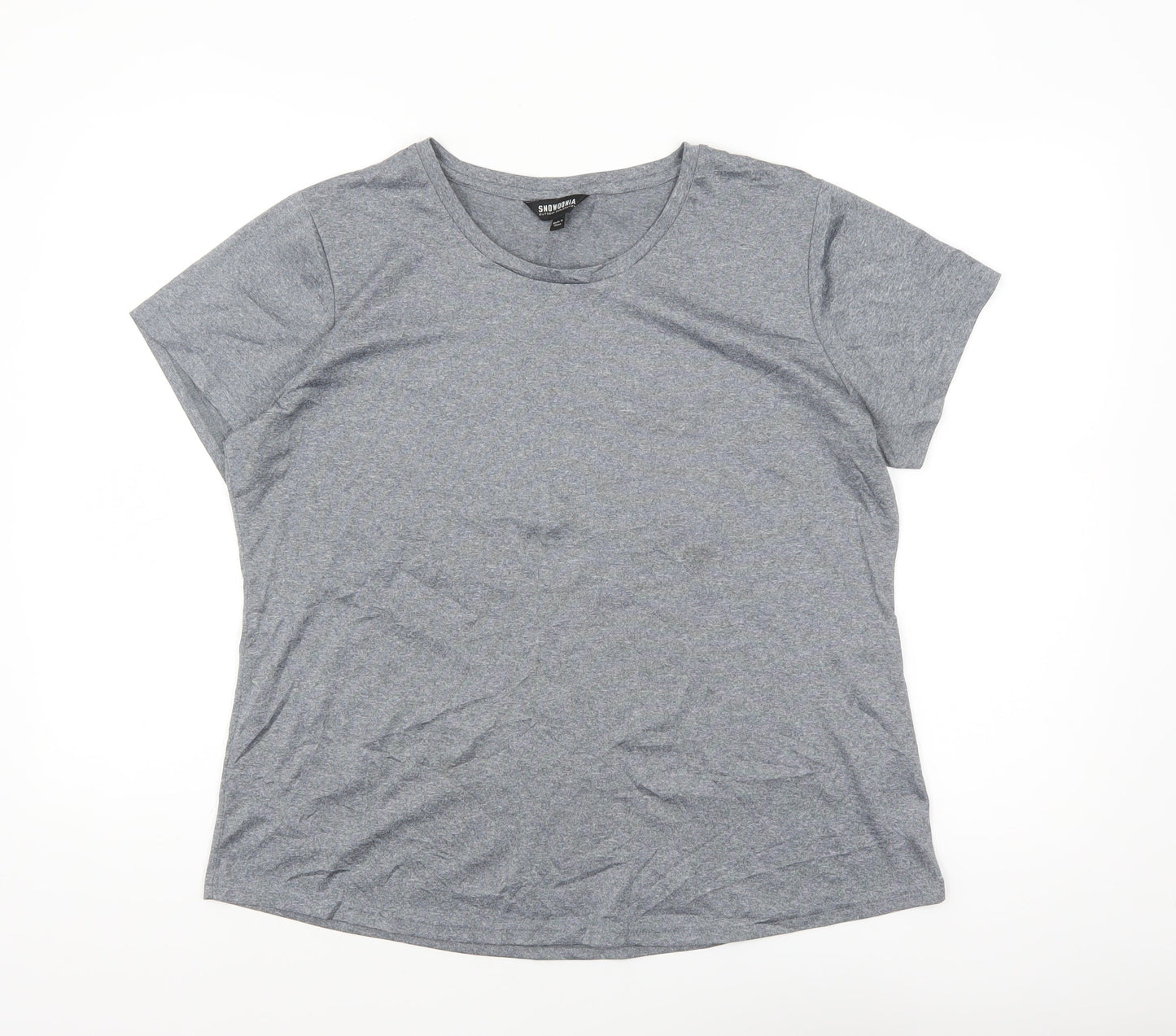 Snowdonia Grey Women's Size 16 Short Sleeve Active T-Shirt