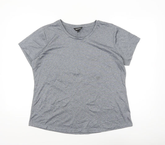 Snowdonia Grey Women's Size 16 Short Sleeve Active T-Shirt