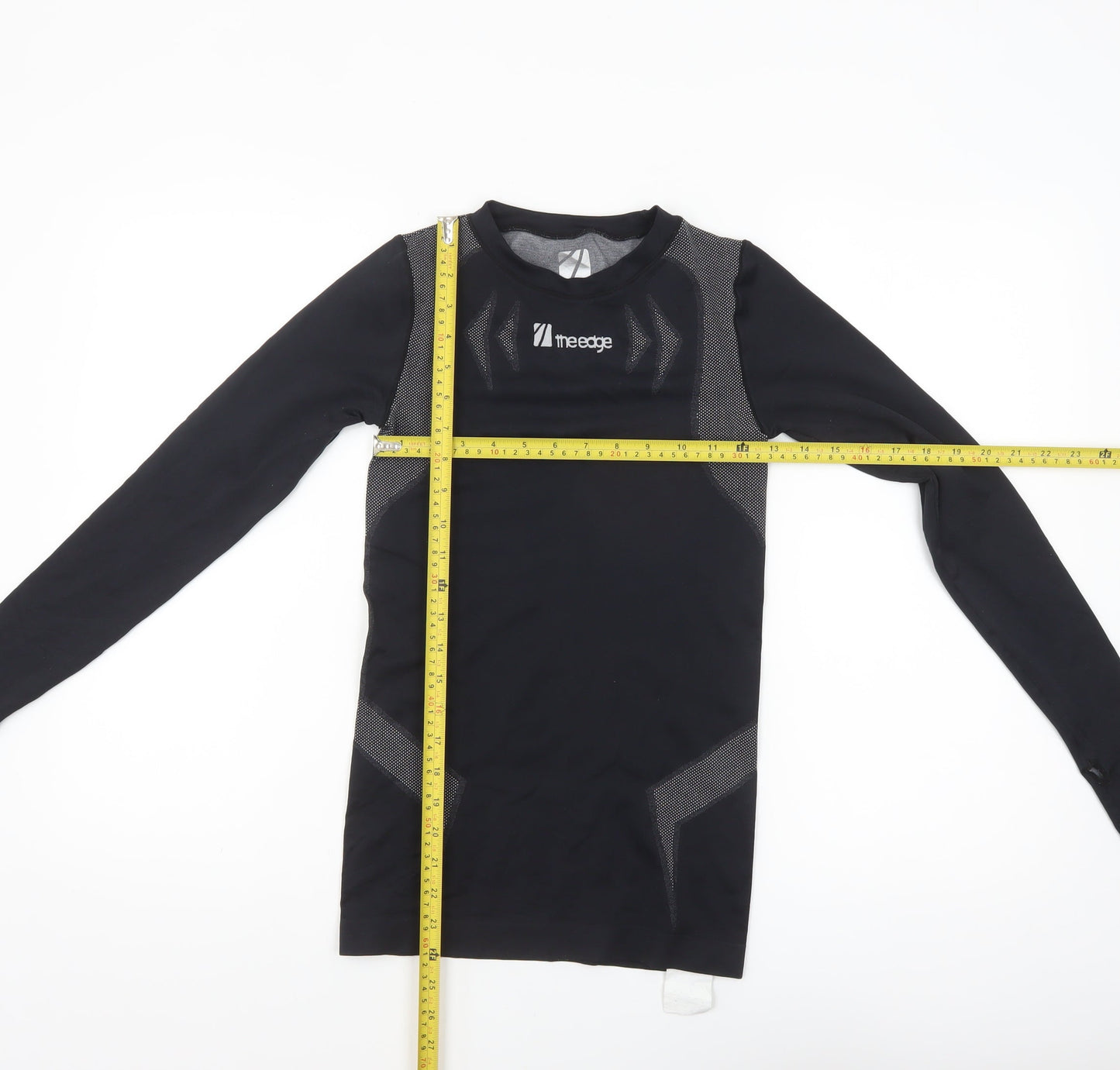 The Edge Womens Black XS Long Sleeve Compression Top