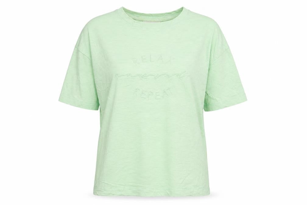 Marks & Spencer Womens Green XS Basic Cotton T-Shirt