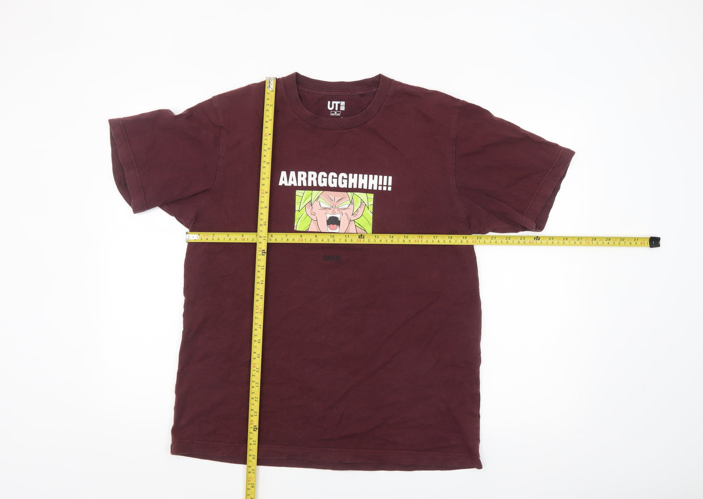 Uniqlo Men Brown Dragon Ball Anime Graphic T-Shirt Size M